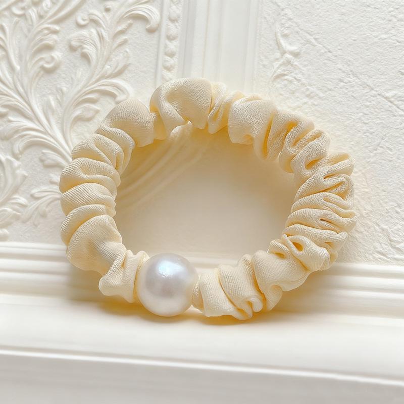 Elegant Pearl Hair Tie - Gentle on Hair, High Elasticity, Charming and Durable Hair Accessory for Women