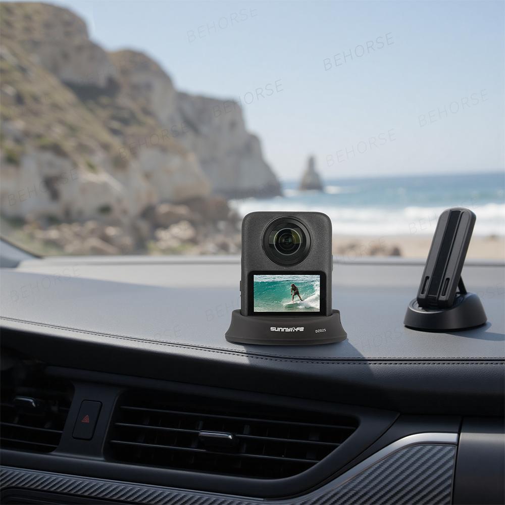 Silicone Base For DJI OSMO 360 Car Mount Bracket Desktop Stand Anti-slip Fixed Base For DJI Osmo 360 Sports Camera Accessories