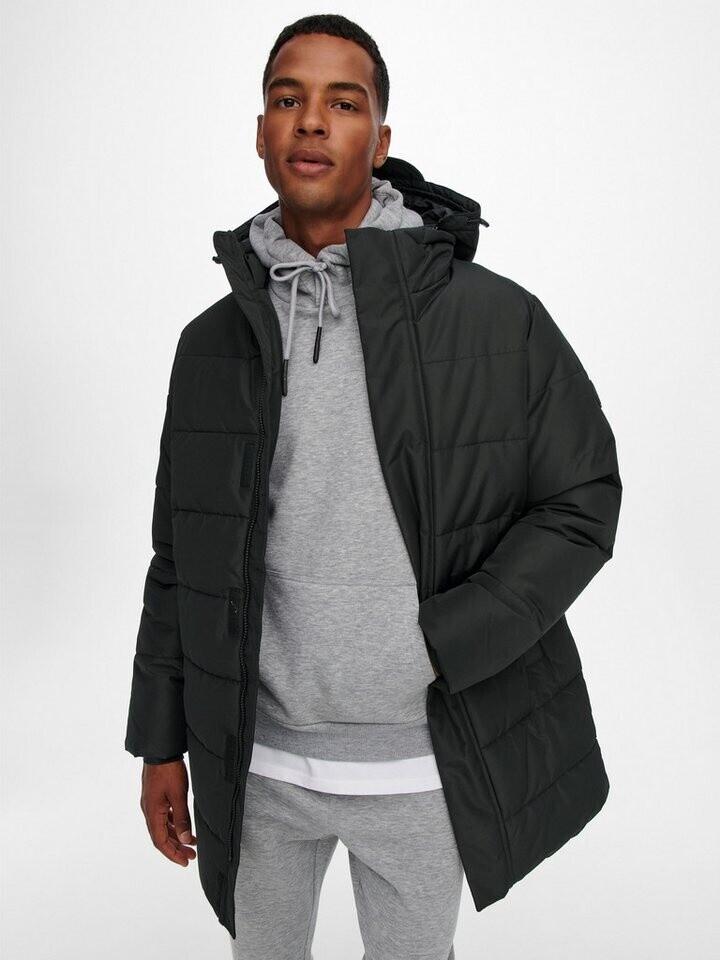 Winter Jacket Only & Sons Onscarl Life Long Quilted Coat Otw Noos (22020156) Black