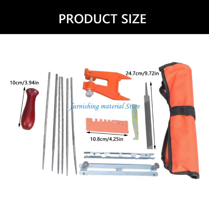 Y5GD 14Pieces Delicate Chainsaw Sharpening Tool Set For Precise And Reliable Result