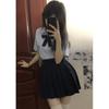 Sakuragi Kita Embroidered Blue JK Summer School Uniform Shirt