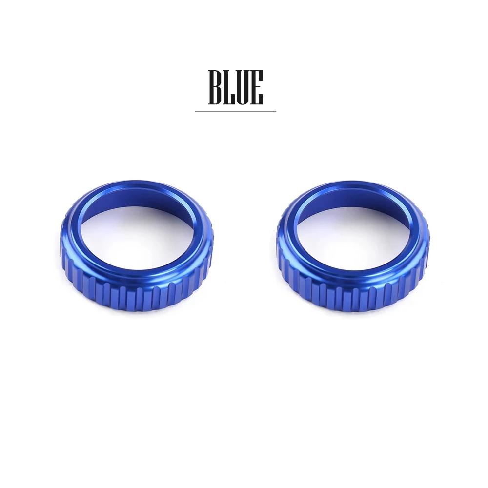 

Aluminum Alloy Red Blue Black Interior Air Conditional Konb Ring Trim Cover For Hyundai Tucson NX4 2025 Accessories синій