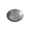 Retro Stainless Steel Round Snack Plate - Old-fashioned Barbecue Sauce Tray with Bone Dish Design