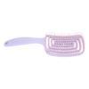Hollow Out Hair Comb Static Free Ergonomic 120 Nylon Comb Teeth Detangling Brush for Wet Dry Use Purple
