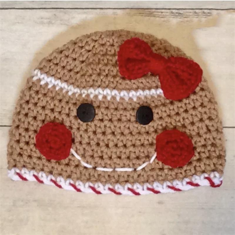 Νέο Χειροποίητο Κροσέ Καπέλο Ξωτικού Καπέλο Ξωτικού για Γονέα-Παιδί Χριστουγεννιάτικο Καπέλο Μόδας