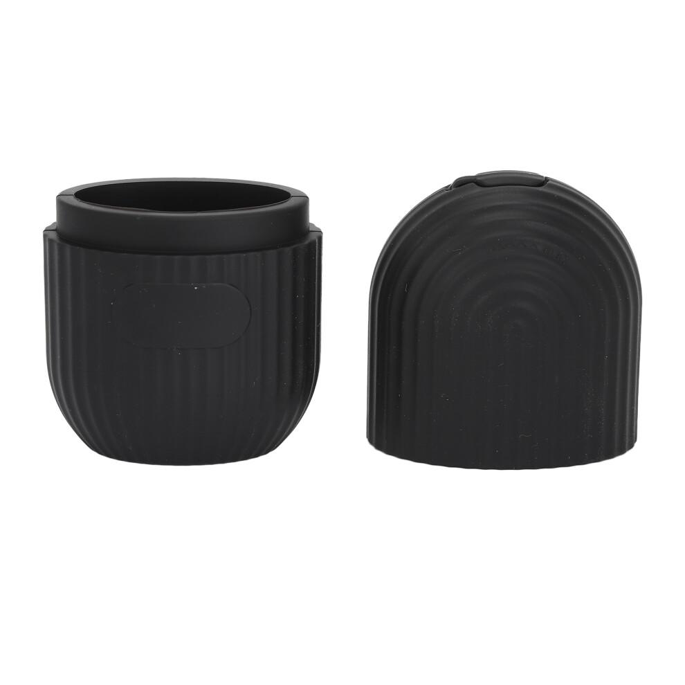 2pcs Ice Face Roller Reducing Puffiness Silicone Facial Eye Cold Roller Massage Tool for Home Black
