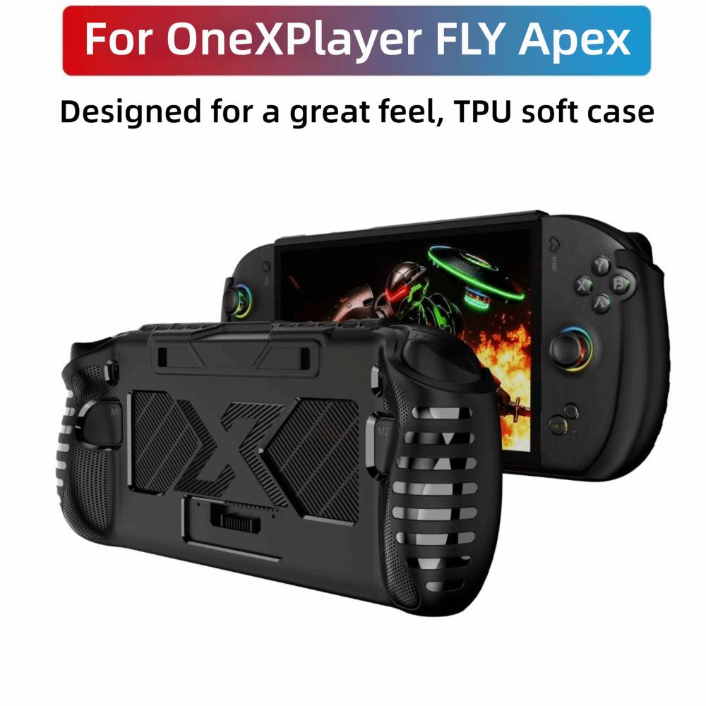 TPU Handheld Game Console Case Soft Shockproof Protective Cover Anti Slip Ergonomic Host Shell for OneXPlayer FLY Apex