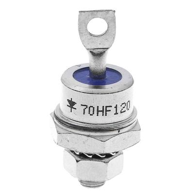 70A 1200V 70HF120 Negative Anode Stud Mount Diode Rectifier Metal Stud Type