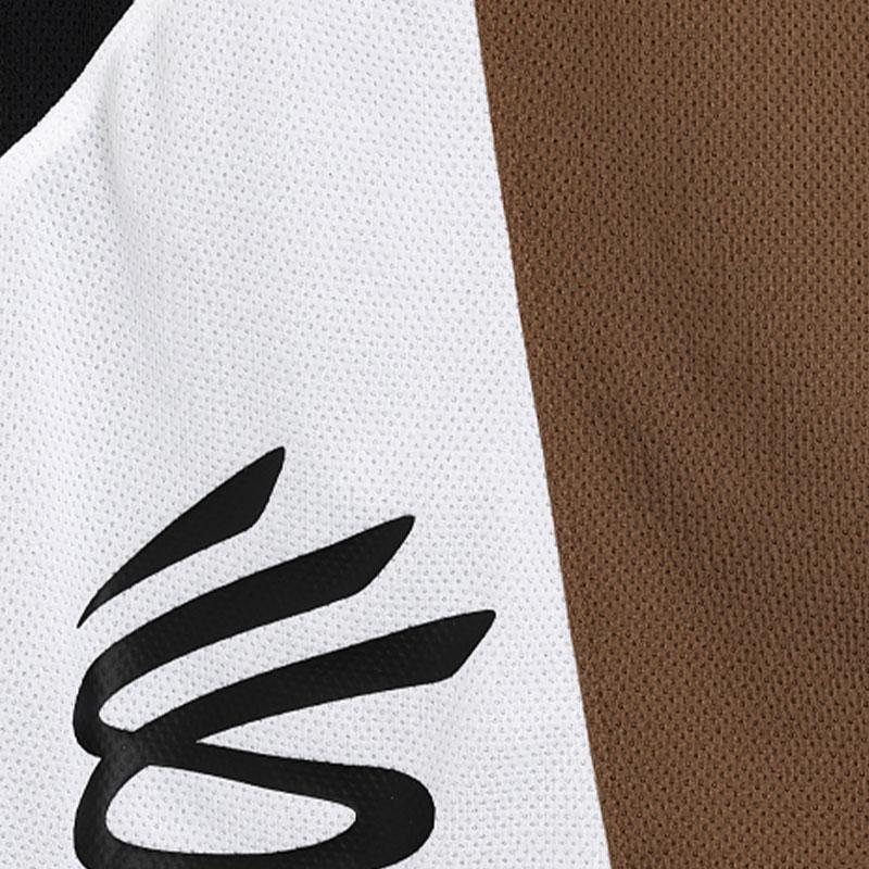 Under Armour Curry Splash Color Block Elastic Waist Basketball Shorts Men Shorts Brown 1380327-498