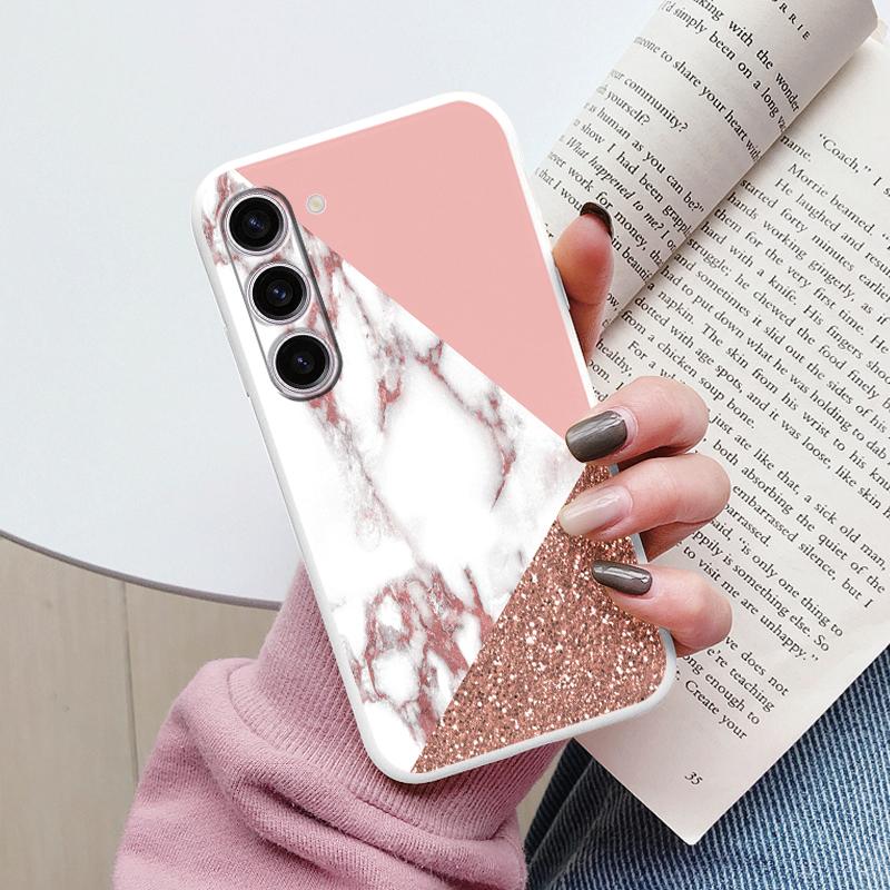 Case For Samsung A55 5G Back Cover Protective Silicone Funda Fashion Marble Stone Texture Coque For Samsung Galaxy A54 A56 Capa