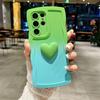 Fashion 3D Love Heart Gradient Case For iPhone 15 Pro Max 14 Plus 13 12 11 Pro X XS XR XS Max 7P 8Plus SE 2020 Curly Wave Soft TPU Cover
