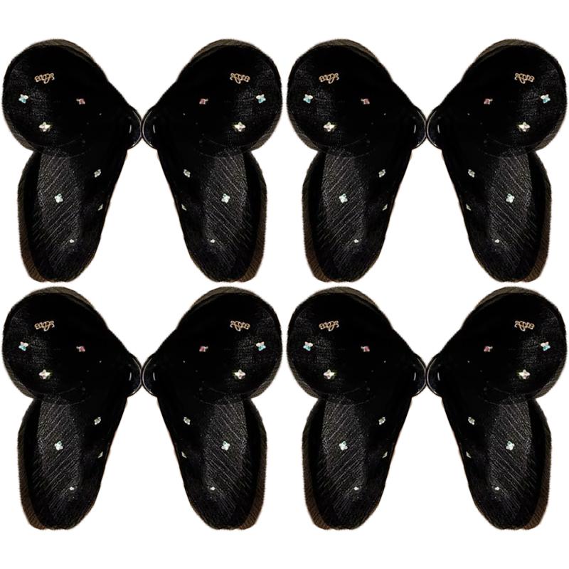 Snow Mist Butterfly Bright Tulle Butterfly Hair Clips Women's French Neck Shark Clip Hair Accessories