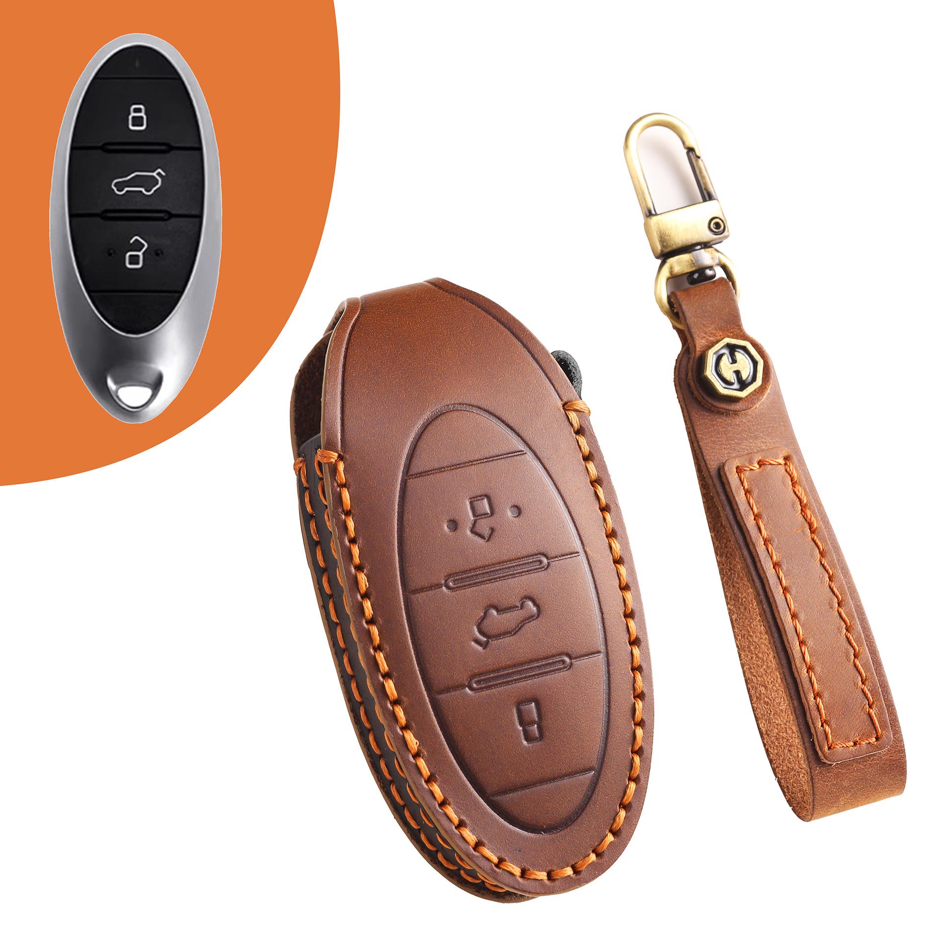 

Pentium B70 Key Cover - High-End Leather with T55 Shell, T77 Buckle, M9 Longteng Pure Electric Edition коричневый