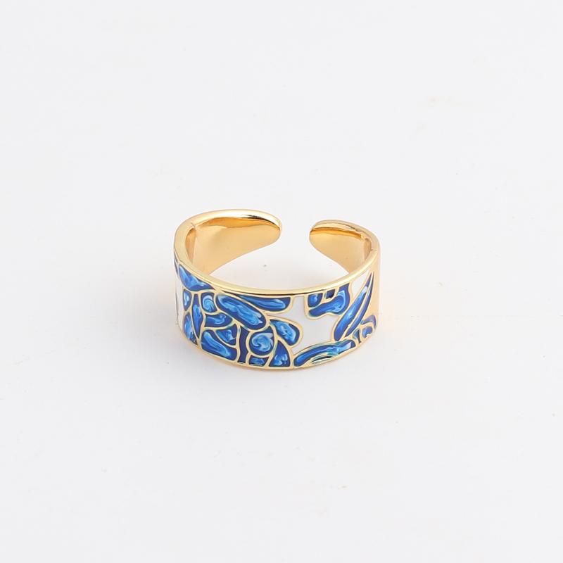 2026 New Colorful Eye Rings For Women White CZ Handmade Enamel Lovely Cat Unique Trendy Ring Party Fashion Jewelry