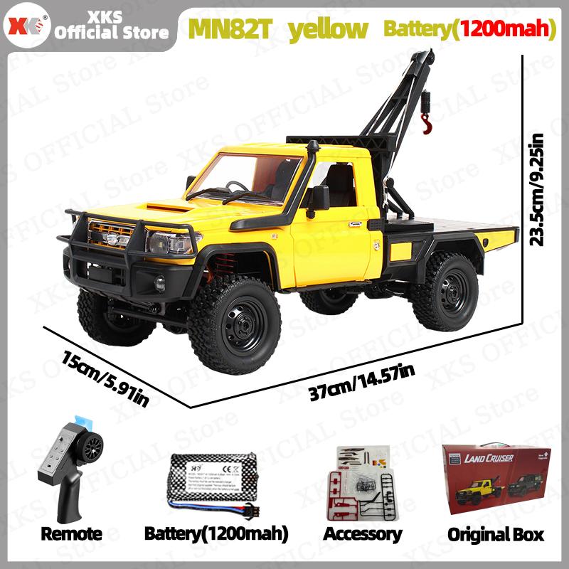 Xks Mn82T Lc79 1:12 Scale Rc Car 4Wd 2.4G Remote Control Pickup Crane - Off-Road Climbing Toy For Kids Christmas Gift
