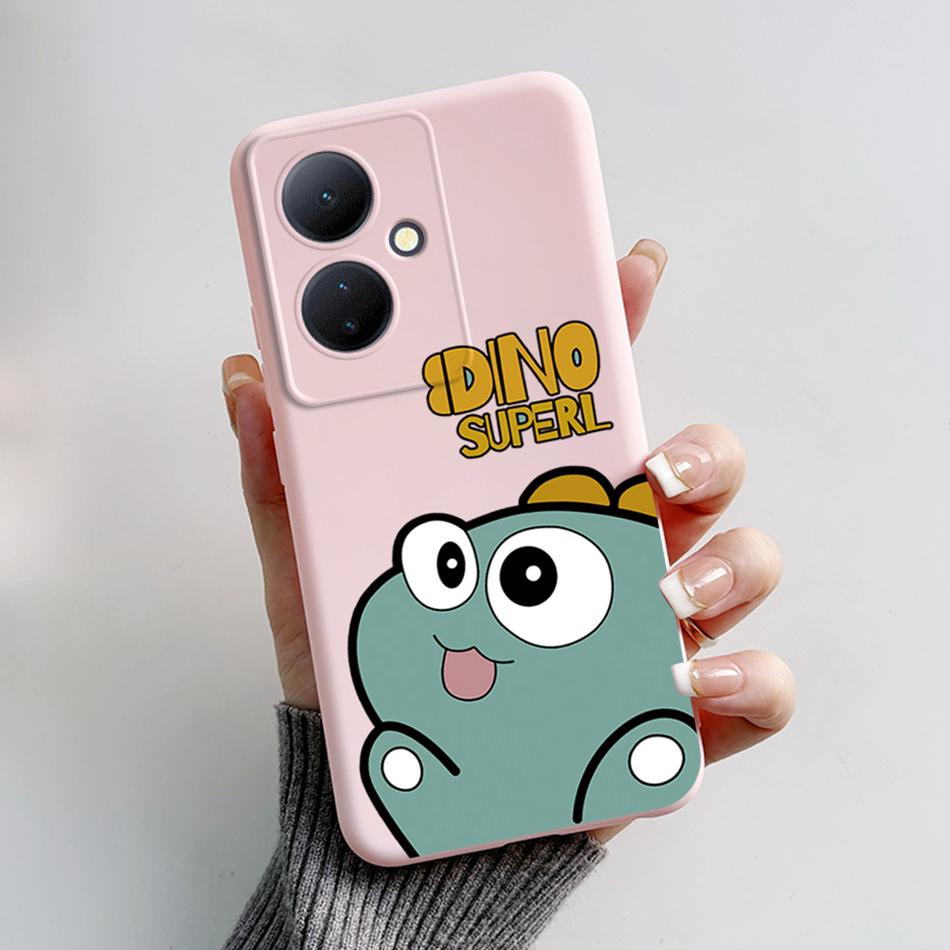 For Vivo V29 Lite 5G Case VIVOY78 Y 78 6.78'' Soft Cartoon Bear Frog Silicone Back Covers For Vivo Y78+ V29 Lite 5G Phone Cases