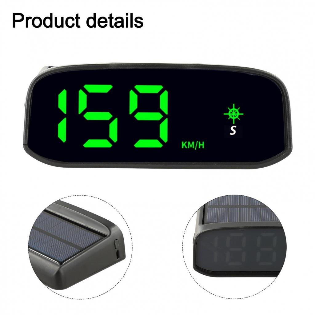 Car HUD Display Solar GPS Speedometer High-definition LED Display