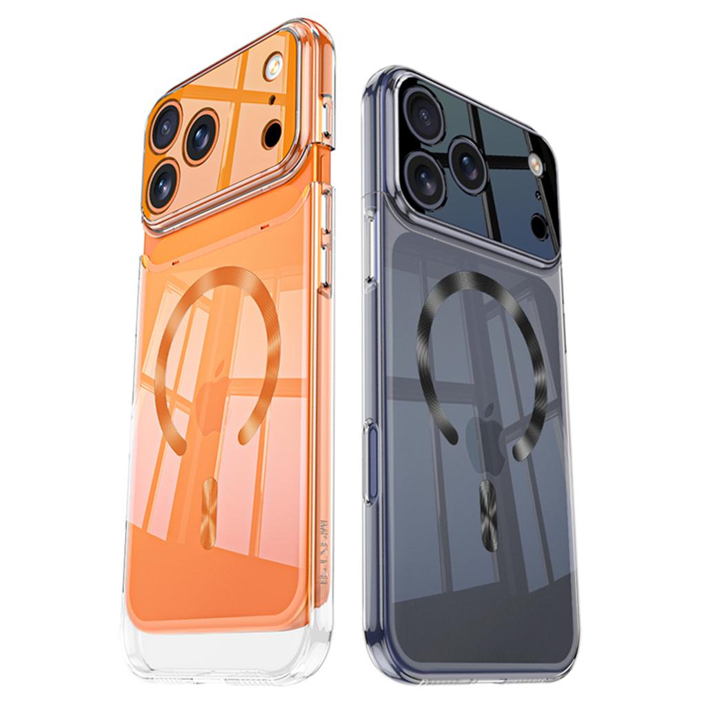 Galvanisierte für Magsafe Magnetische Transparente Handyhülle für iPhone 17 Pro Max 17 Pro Klare Harte Schale Stoßfeste Abdeckung