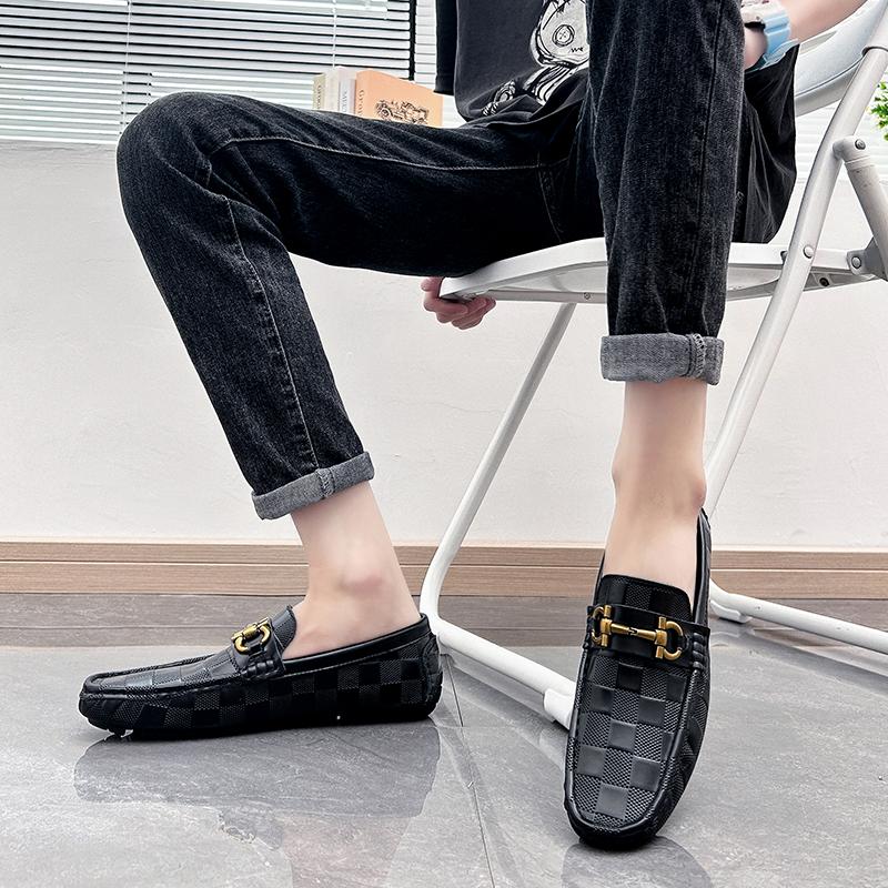Men’s Moccasins Penny Loafer Driving Shoes Comfort Leather Flats Casual Slip-ons Plus Size Color Shoes for Men