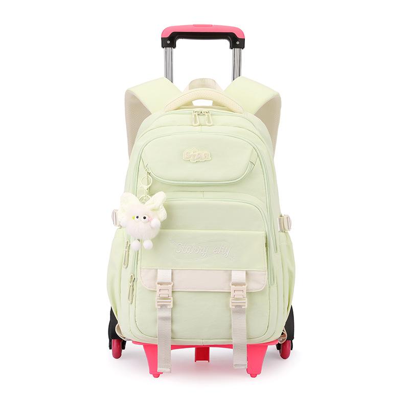 Zaino Trolley Scuola per Bambini con Ruote Zaino Studenti Borsa Libri Borsa Scuola a Rotelle per Bambine Bambini Zaino con Ruote
