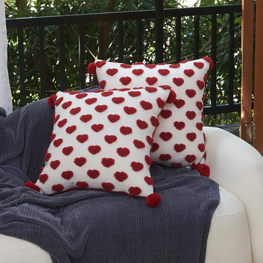 

Valentines Pillow Sham Set Of 2 Special Design Pillowcase Romantic Inspirations For All Seasons Holiday Celebration 48 x 48cm 45*45cm/18x18inch
