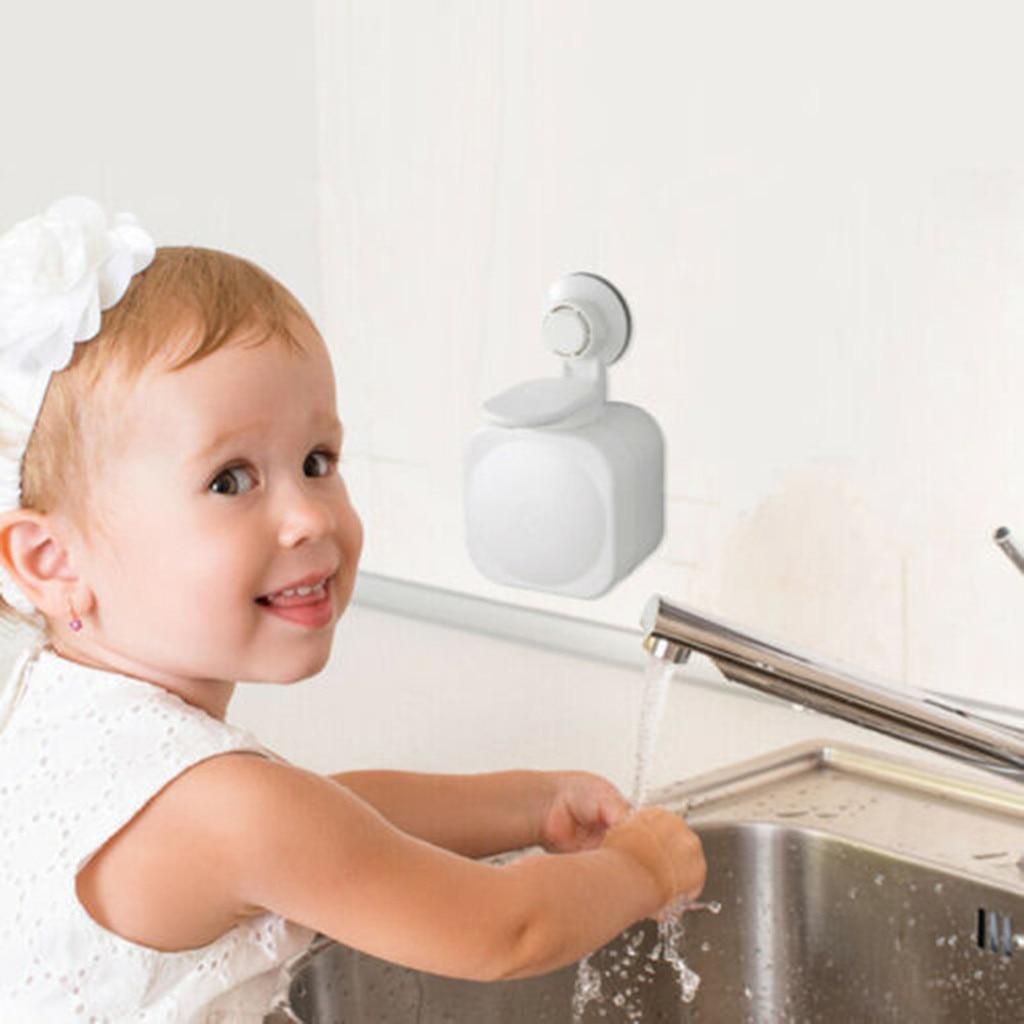 Suction Cup Soap Dispenser Wall Mounted ABS Waterproof Soap Box for Bathroom Storage Box