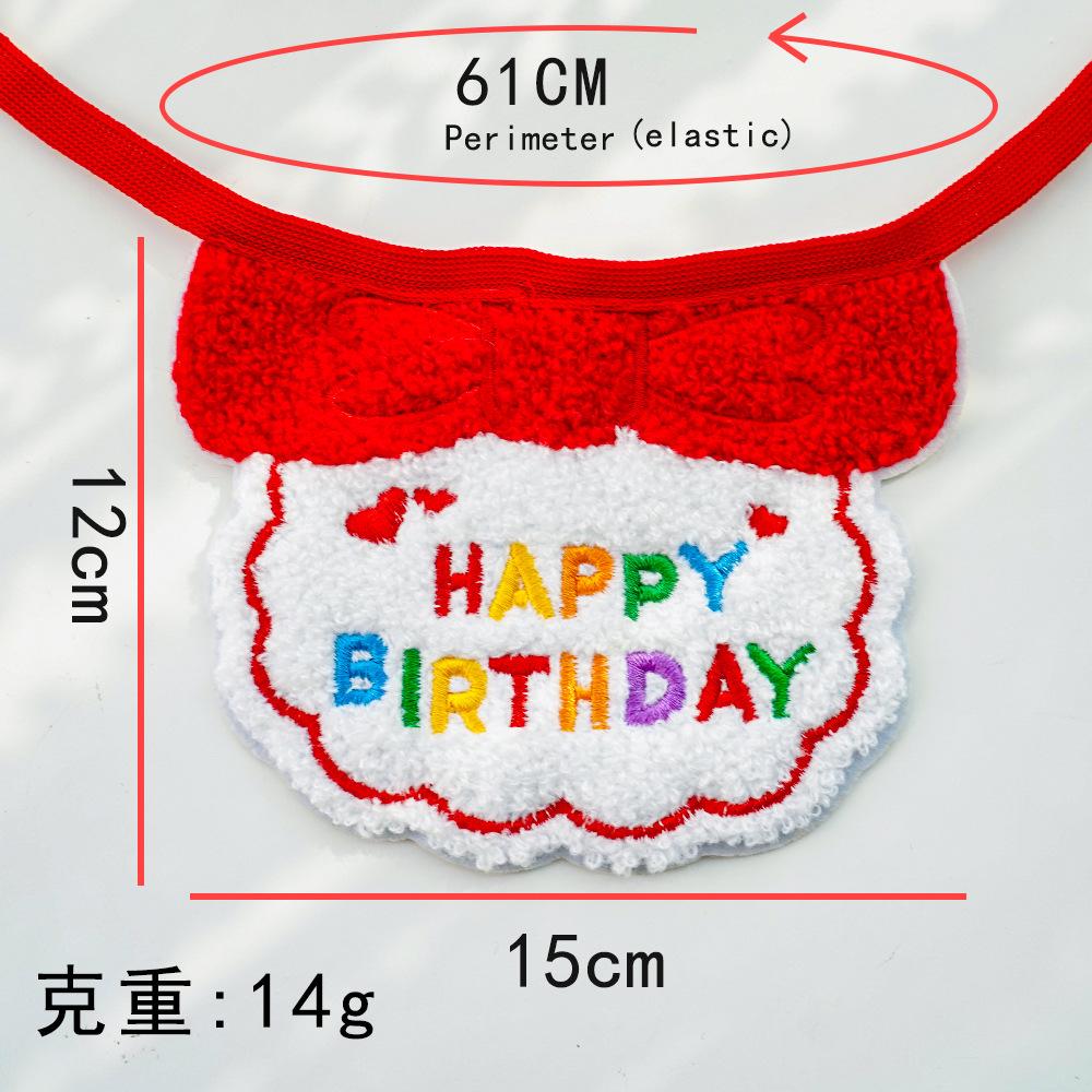 Pet Ins Wind Birthday Saliva Towel Cat Bib Scarf Dog Cat Hat