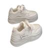 2025 New Spring and Autumn Thick-soled Heightening Board Shoes Women's Muffin Versatile Fashion Small Panda Little White Shoes Women