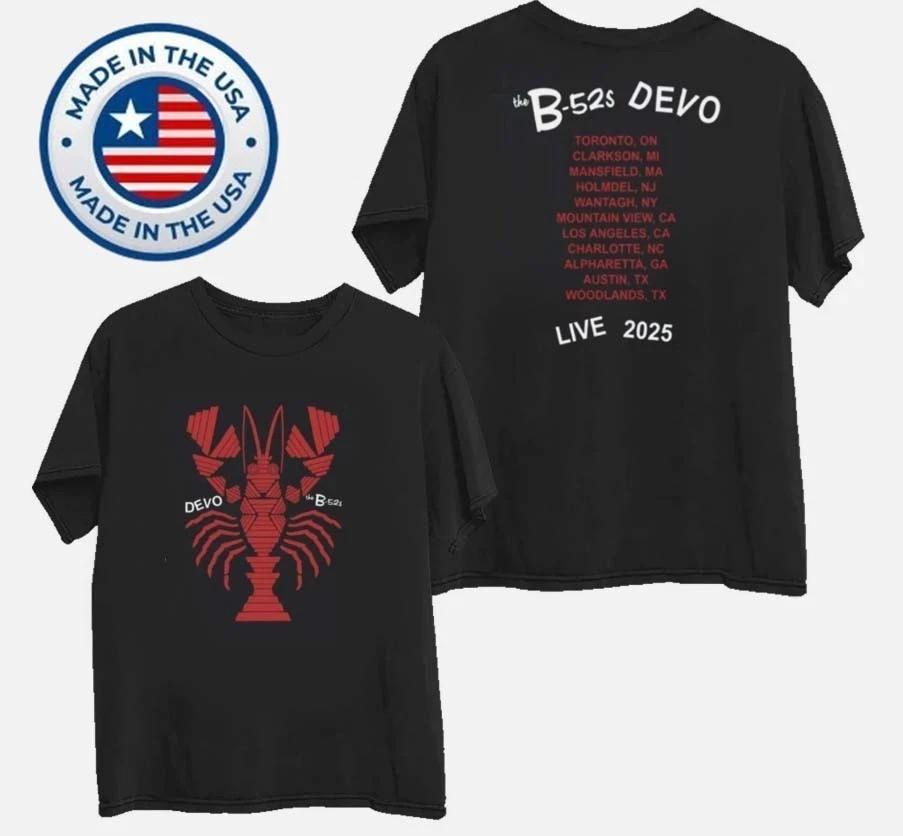 Devo & The B-52’s Cosmic De-Evolution Tour 2025 Reprint Unisex HOT T-SHIRT Unisex T-Shirt XXXXL