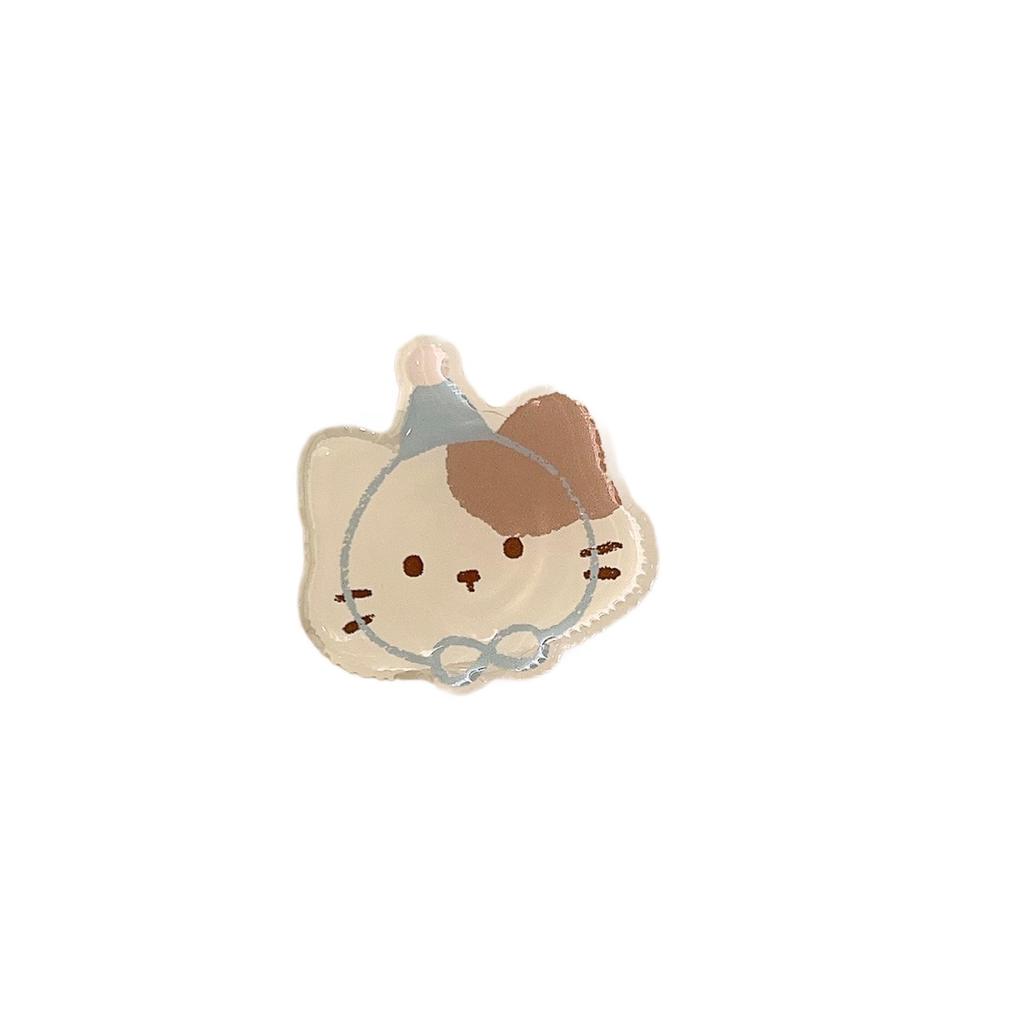 Ins Style Cute Pet Cartoon Magnetic Acrylic Phone Holder & Girly Heart Bracket
