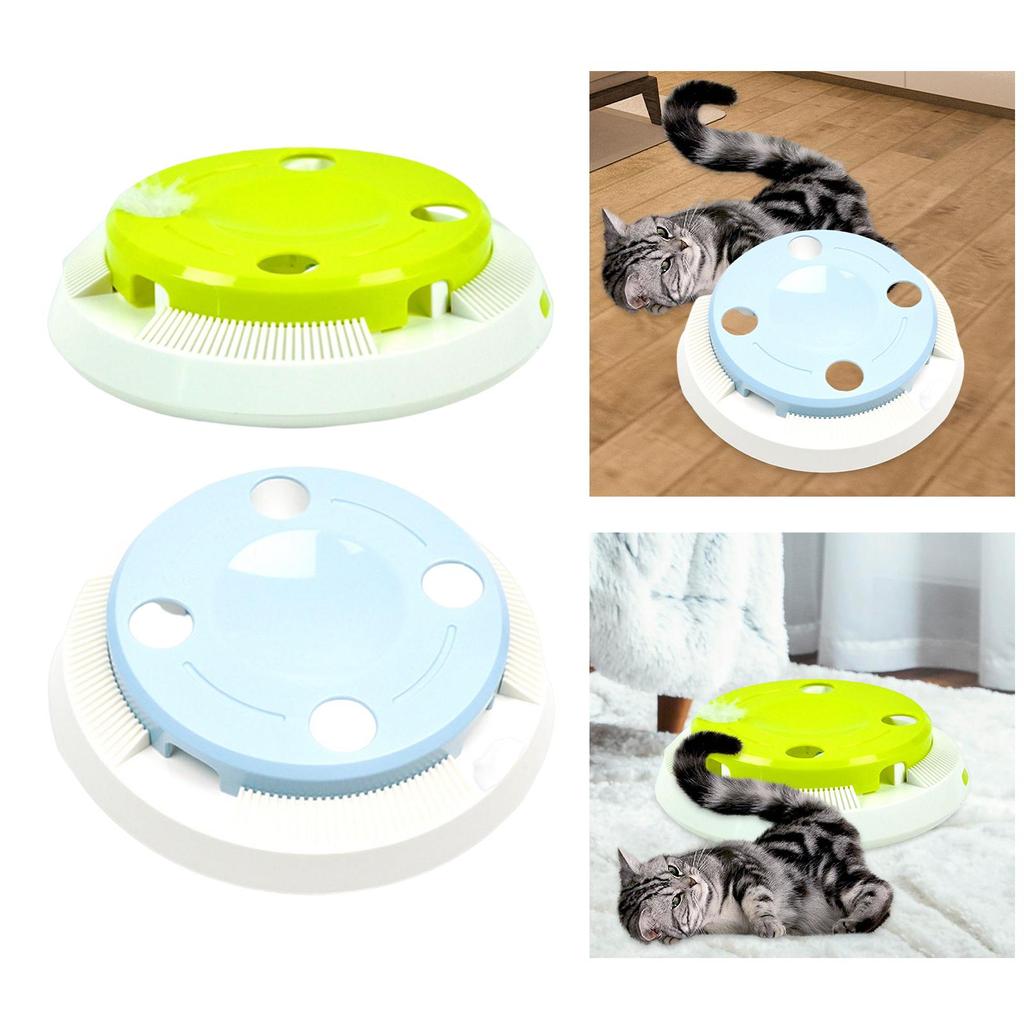 Cat Teaser Fun Playing 360 Degree Rotating Catcher Kitten Interactive Cat Toys