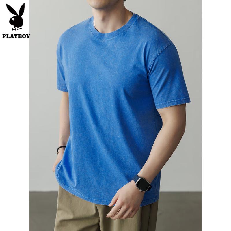 Playboy Men s Cool-touch Round Neck Short-Sleeve T-Shirt XL