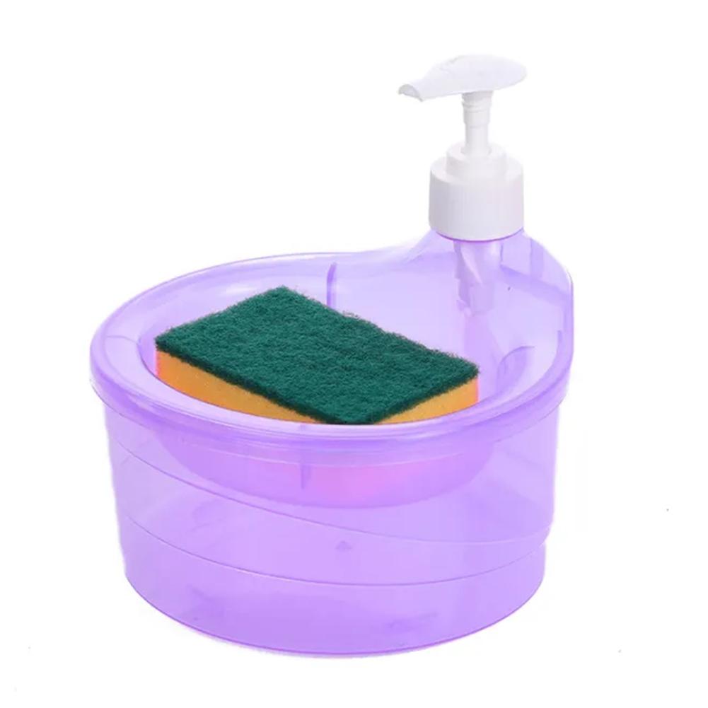 Küche Integrierte Spülmittel Spültuch Aufbewahrungsbox Ordentliches Spülen Drückseife Seifenspender Aufbewahrungsbox Topf V5B8