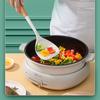 Large Beech Wood Handle Silicone Kitchen Utensils: Silicone Spatula, Spoon, and Stir-Fry Spatula Set for Non-Stick Pans