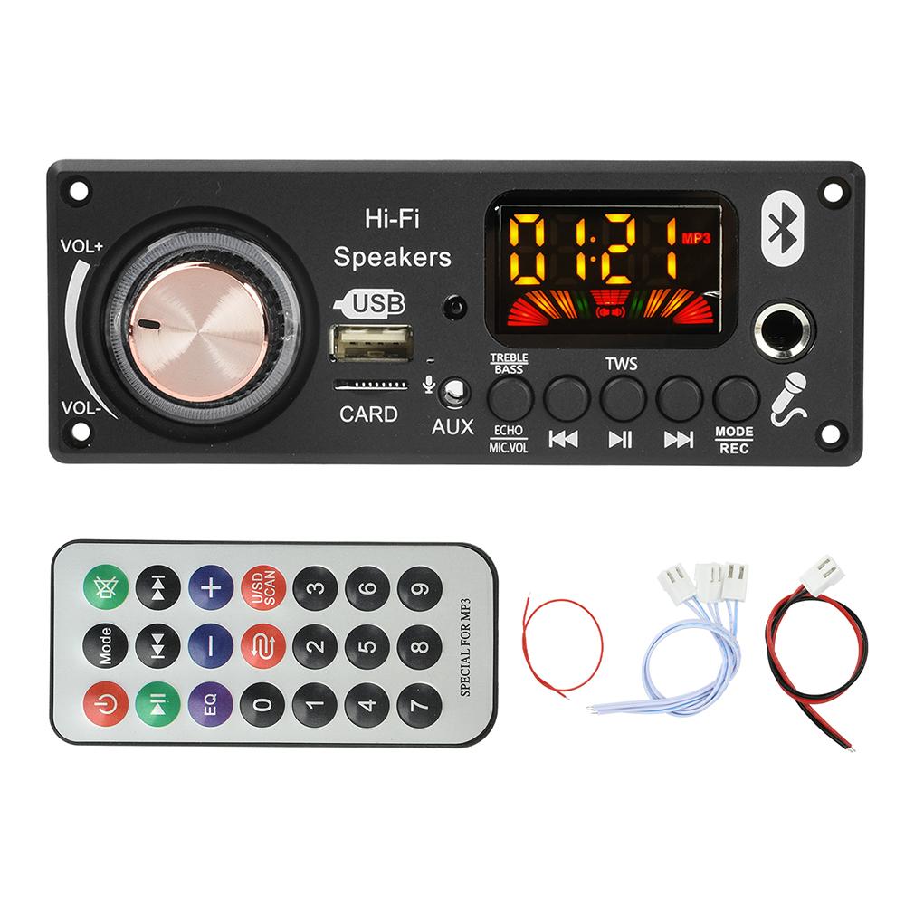 DC 12V Плата декодера MP3 для автомобильного аудио с Bluetooth Усилитель TPA3116D2 2x50 Вт + 100 Вт FM-радио Воспроизведение MP3 WAV APE