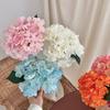 Grote Hortensia Kunstbloemen Volle Bloei Nep Zijde Hortensia's met Steel voor Huis Bruiloft Feest Decor Tafel Middenstuk