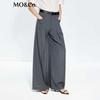 MO&Co. Women's Tailored Wide-Leg Trousers