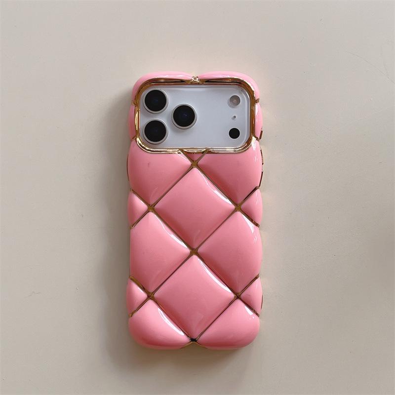 Electroplated 3D Diamond iPhone 11/12/13/14/15/16/17 ProMax Drop-Proof Case