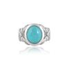 Arizona Turquoise Ring: 925 Sterling Silver Gemstone Statement Ring