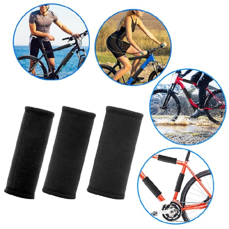 3pcs Neoprene Bike Frame Protector Bike Frame Protective Cover Replacement Chainstay Protector Cycling Accessories
