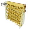 Paint Storage Stand Organizer for Artists 34mm Round Pigment Bottle Rack 35 Holes Upright Holder Easy Assembly Stable Station Caddy with Handle Shelf