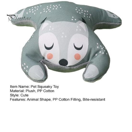 Lion Fox Shape Pet Plush Squeaky Toy Small Medium Dogs Bone Aggressive Chewers Bite-resistant Dog Plush Toy Pet