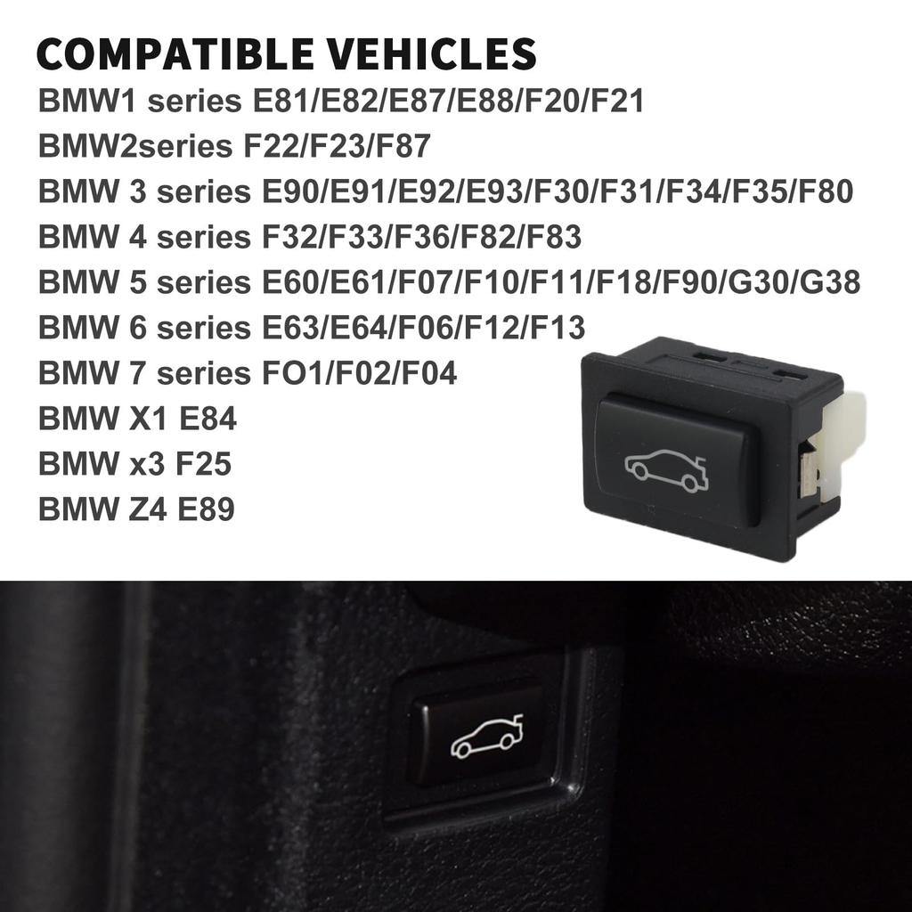 Bomunik Kofferraum-Entriegelungsschalter-Taste für 2002-2025 BMW 120i 220i 325i 330i 530i