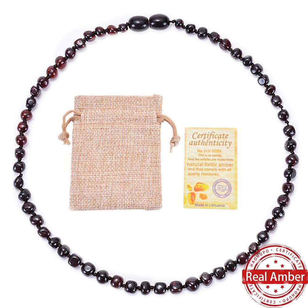 Модный женский браслет/ожерелье из натурального балтийского янтаря Оригинальные ручной работы янтарные украшения Подарочные аксессуары 33CM Necklace вишня