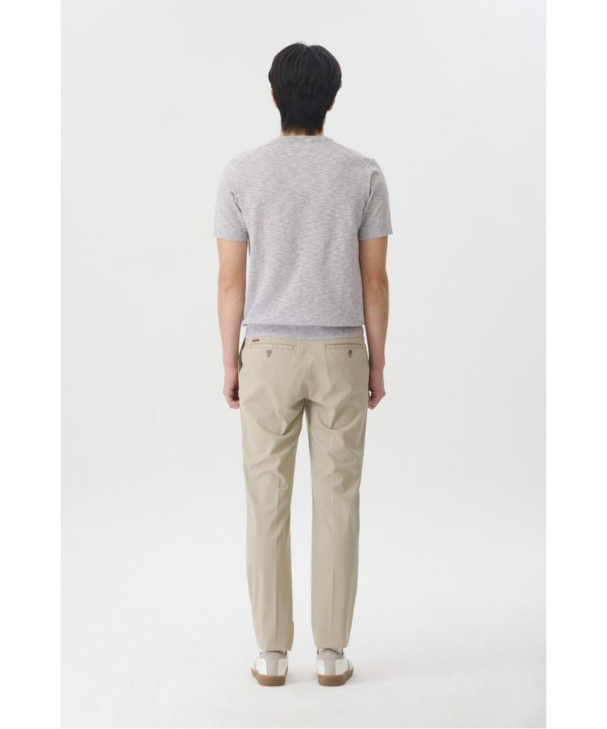 BRENTWOOD [Selection] Washable Two-Tone Slub Round Neck Sweater Brwam26851Gyx