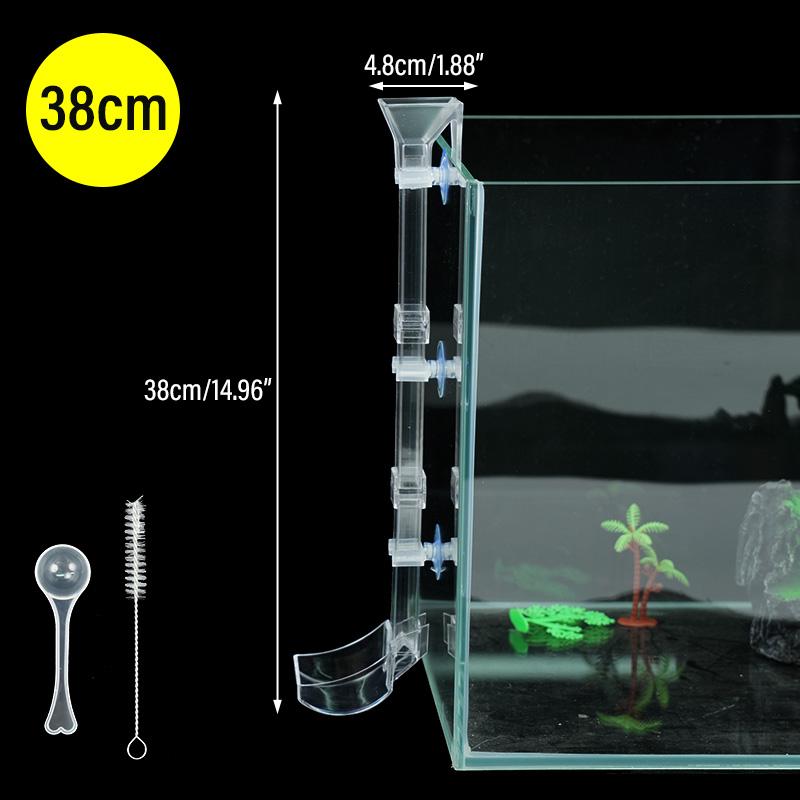 Aquarium Acrylic Feeding Tube Set Transparent Fish Feeder Shrimp Feeder Feeding Container for Various Fish Tanks