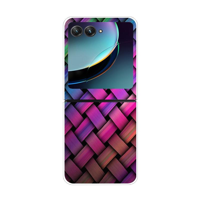 Dla Motorola Razr 40 50 Ultra 5G Przezroczyste Etui Razr40 Razr4 Twardy PC Przezroczysty Tylny Pokrowiec na Telefon Dla Motorola Razr+ Etui