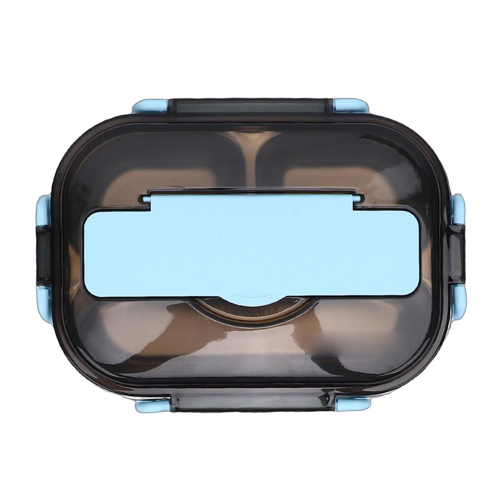 Lunch Box 304 Stainless Steel 3 Grids   Box Microwaveable with Spoon Chopsticks for Camping Traveling