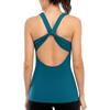 Charkleaks Damen-Sport-Tanktop, ärmellos, Workout-Tanktop für Frauen, schmale Passform, Yoga, offener Rücken, Fitnessstudio, Muskel-Yoga-Cami
