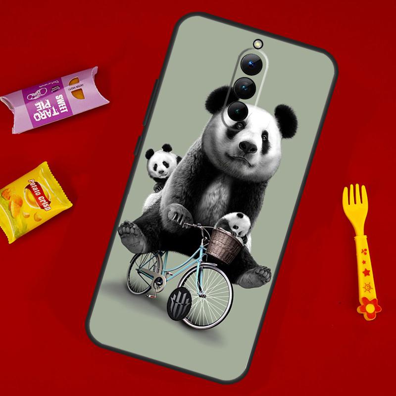 Cartoon Cute Panda Bear Case For ZTE Nubia Red Magic 10 Air 6 6S 7S For Red Magic 11 10 9 8 8S 9S 10S Pro Plus Cover